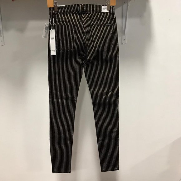 NWT HUDSON Jean gold strip Barbara Denim Pant SLIM - Picture 2 of 9